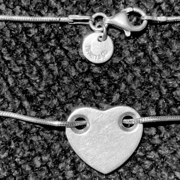 TIFFANY & CO.SterlingSilver 925 Heart Necklace made in Italy - Picture 2 of 13